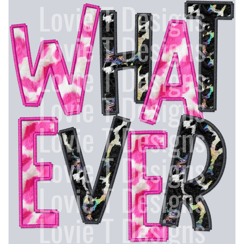 WHATEVER|Pocket 4″|Infant 6″|Toddler 7″|Youth 8.5″|Adult 11″|Adult 12″