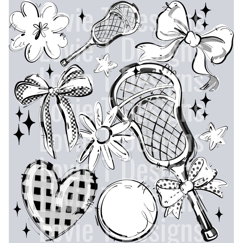 WHITE PLAY BALL LACROSSE COLLAGE