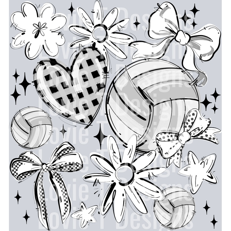 WHITE PLAY BALL VOLLEYBALL COLLAGE