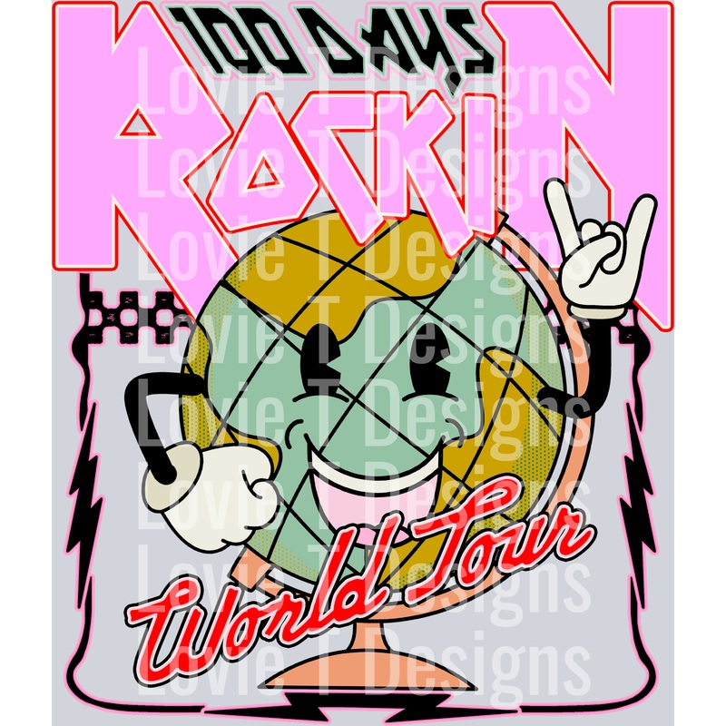 100 DAYS ROCKIN WORLD TOUR PINK