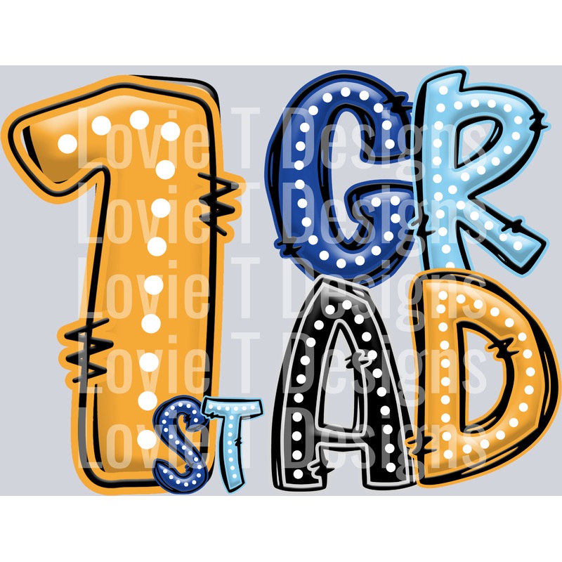 1ST GRAD 2|Pocket 4″|Infant 6″|Toddler 7″|Youth 8.5″|Adult 11″|Adult 12″