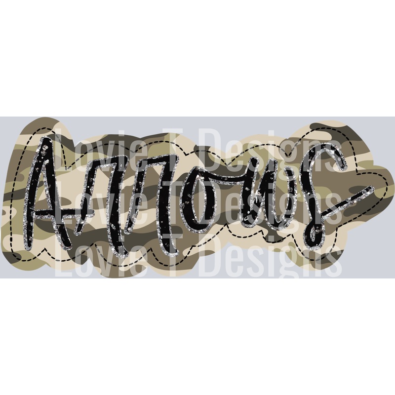 ARROWS FAUX CAMO APPLIQUE|Pocket 4″|Infant 6″|Toddler 7″|Youth 8.5″|Adult 11″|Adult 12″