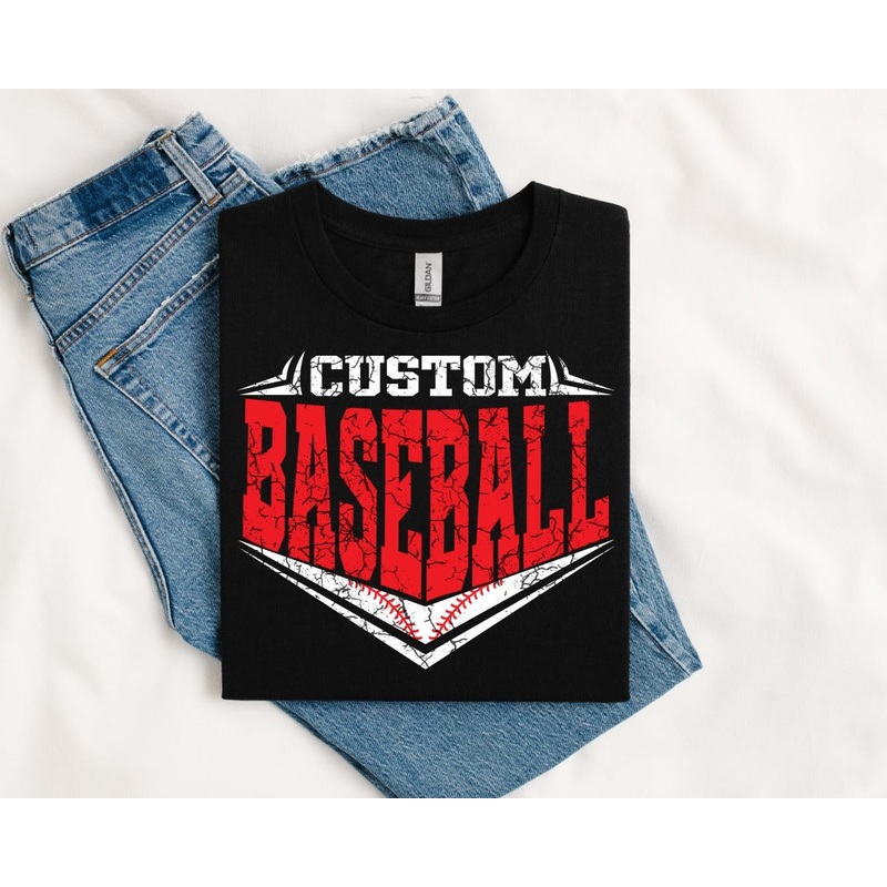CUSTOM BASEBALL GRUNGE V|Infant|Toddler|Youth|Adult 11″|Adult 12″|Mockup