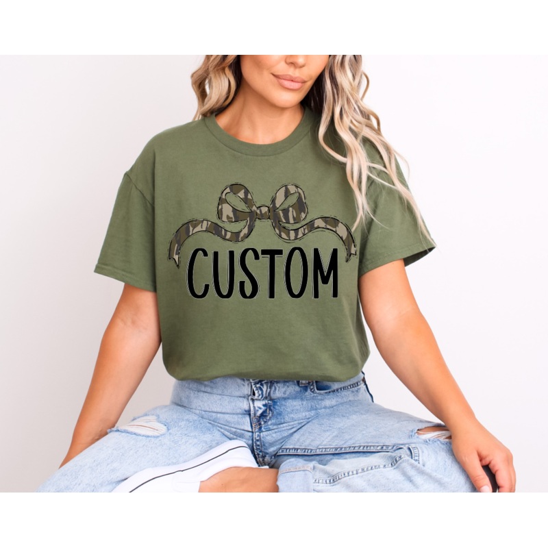 CUSTOM BOTTOMLAND BLACK FONT WIDE BOW