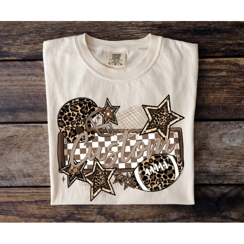 LEOPARD NAME PLATE|Infant|Toddler|Youth|Adult 11″|Adult 12″|Mockup