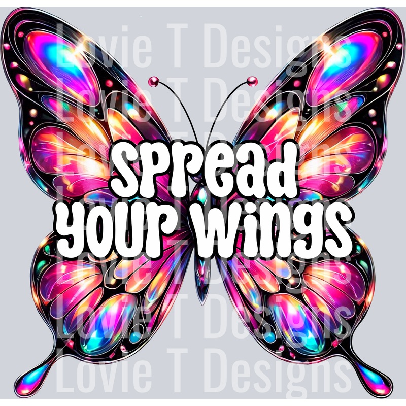 SPREAD YOUR WINGS 2|Pocket 4″|Infant 6″|Toddler 7″|Youth 8.5″|Adult 11″|Adult 12″