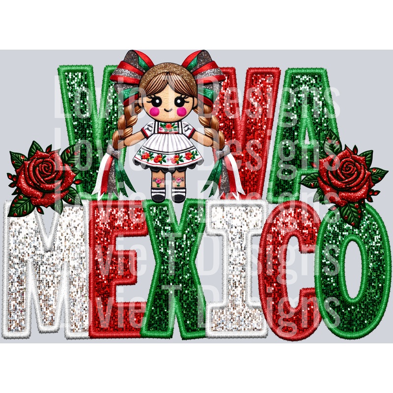 VIVA MEXICO DOLL|Pocket 4″|Infant 6″|Toddler 7″|Youth 8.5″|Adult 11″|Adult 12″