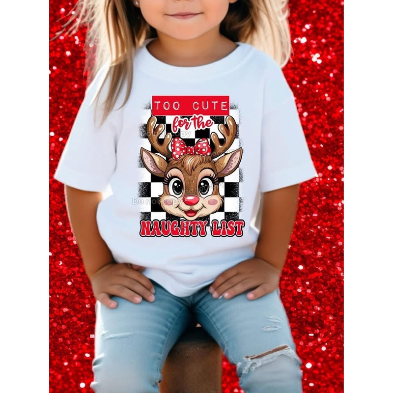 TOO CUTE FOR THE NAUGHTY LIST|Pocket|Infant|Toddler|Youth|Adult 11″|Adult 12″