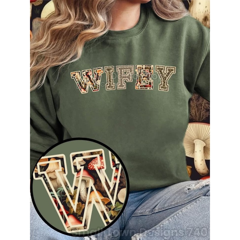WIFEY MUSHROOM NAME|Pocket|Infant|Toddler|Youth|Adult 11″|Adult 12″
