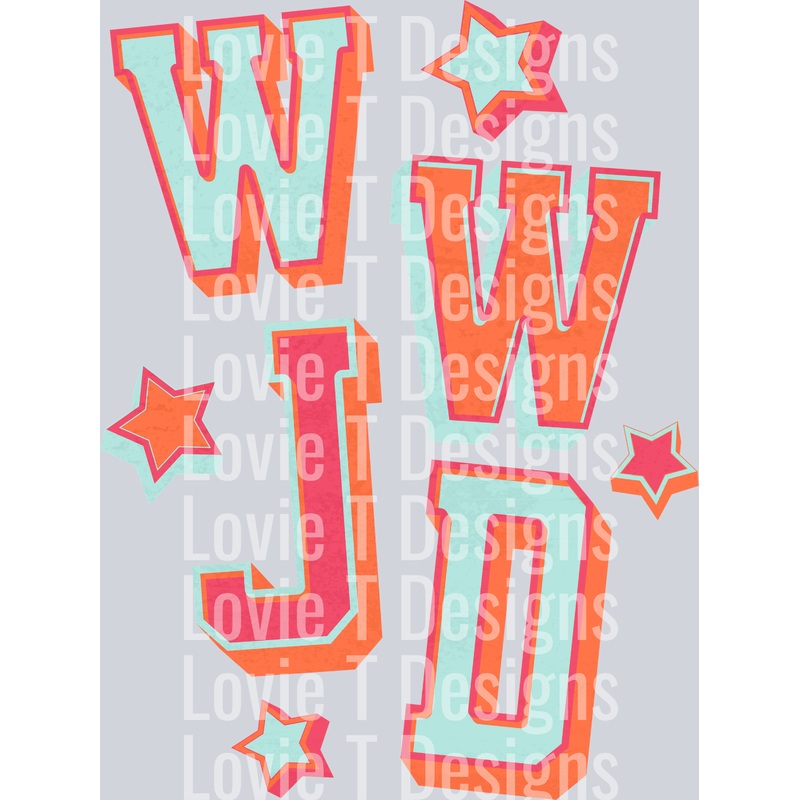 WWJD ORANGE|Pocket 4″|Infant 6″|Toddler 7″|Youth 8.5″|Adult 11″|Adult 12″