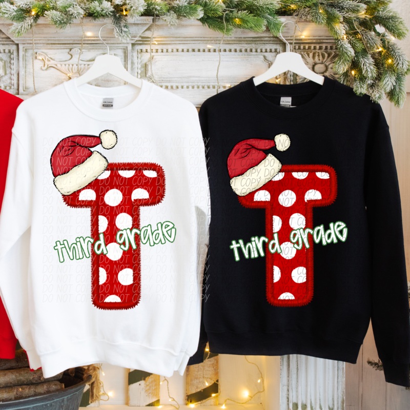 THIRD GRADE|Infant|Toddler|Youth 8.5|Adult 11″|Adult 12″