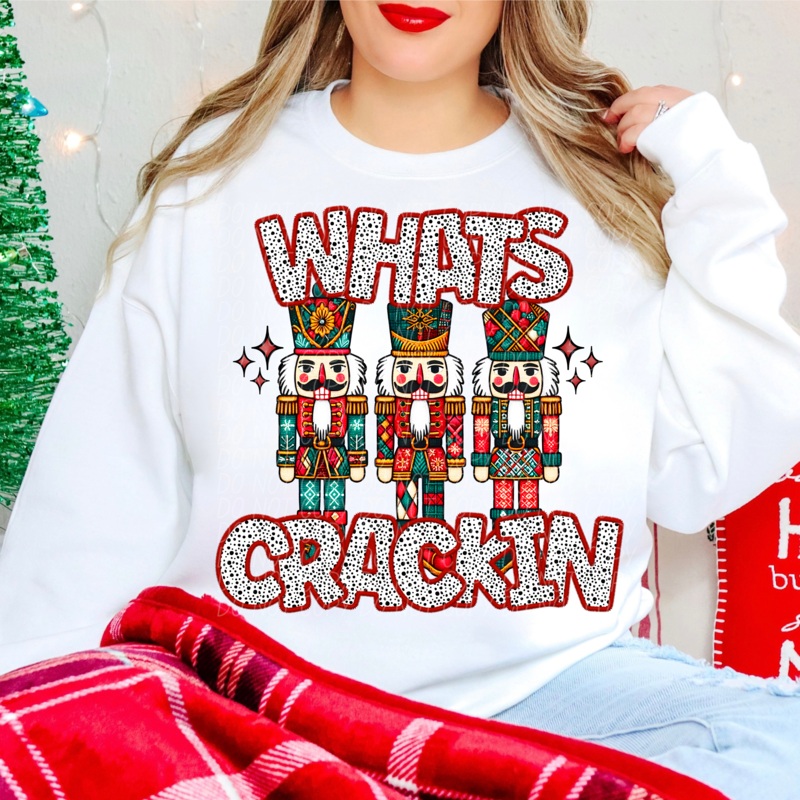 WHAT’S CRACKIN|Infant|Toddler|Youth 8.5|Adult 11″|Adult 12″