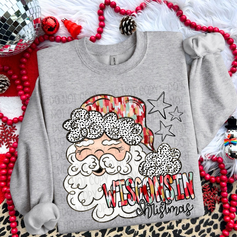 WISCONSIN CHRISTMAS STATE|Pocket|Infant|Toddler|Youth|Adult 11″|Adult 12″