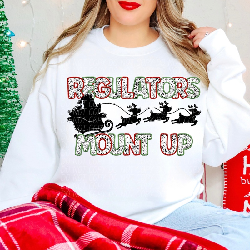 REGULATORS MOUNT UP SANTA|Infant|Toddler|Youth 8.5|Adult 11″|Adult 12″