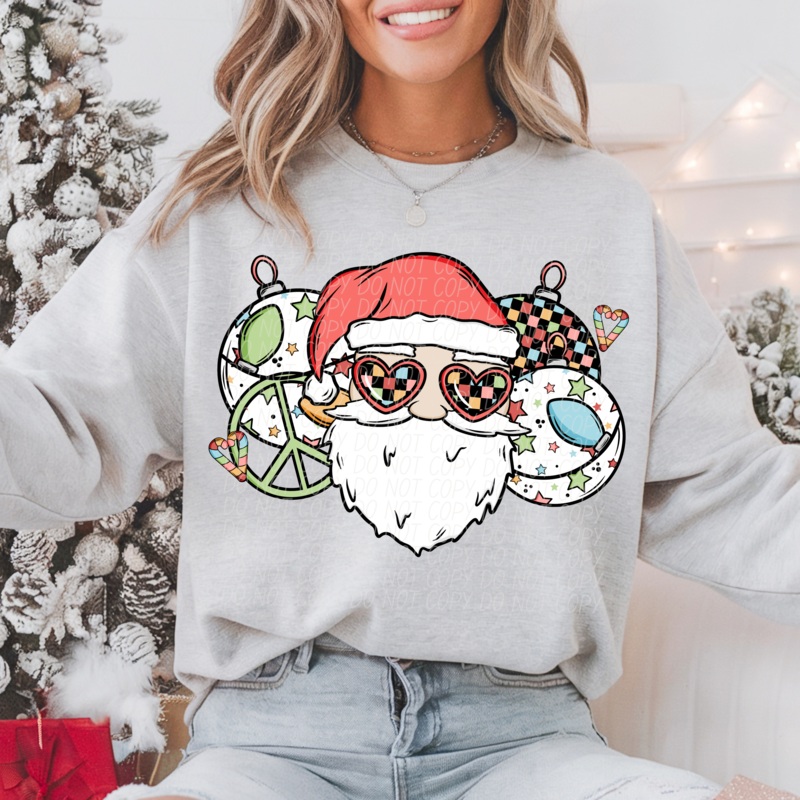 RETRO SANTA|Infant|Toddler|Youth 8.5|Adult 11″|Adult 12″