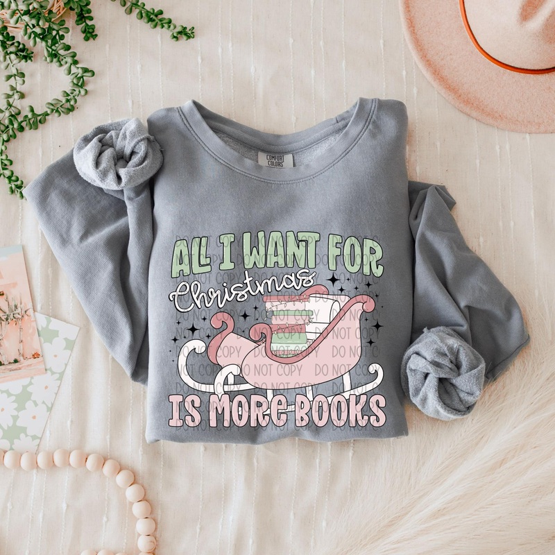 ALL I WANT FOR CHRISTMAS IS MORE BOOKS