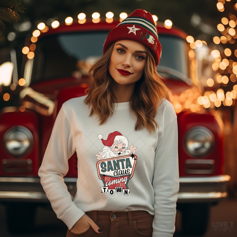 Santa Claus Is Coming To Town|Pocket|Infant|Toddler|Youth|Adult 11″|Adult 12″