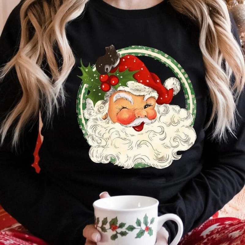 Vintage Santa|Pocket 3.5″-4″|Infant|Toddler|Youth 8.5|Adult 11″|Adult 12″