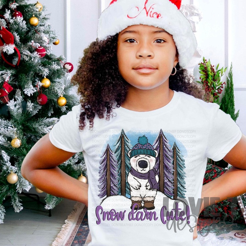 Snow Darn Cute|Pocket|Infant|Toddler|Youth|Adult 11″|Adult 12″