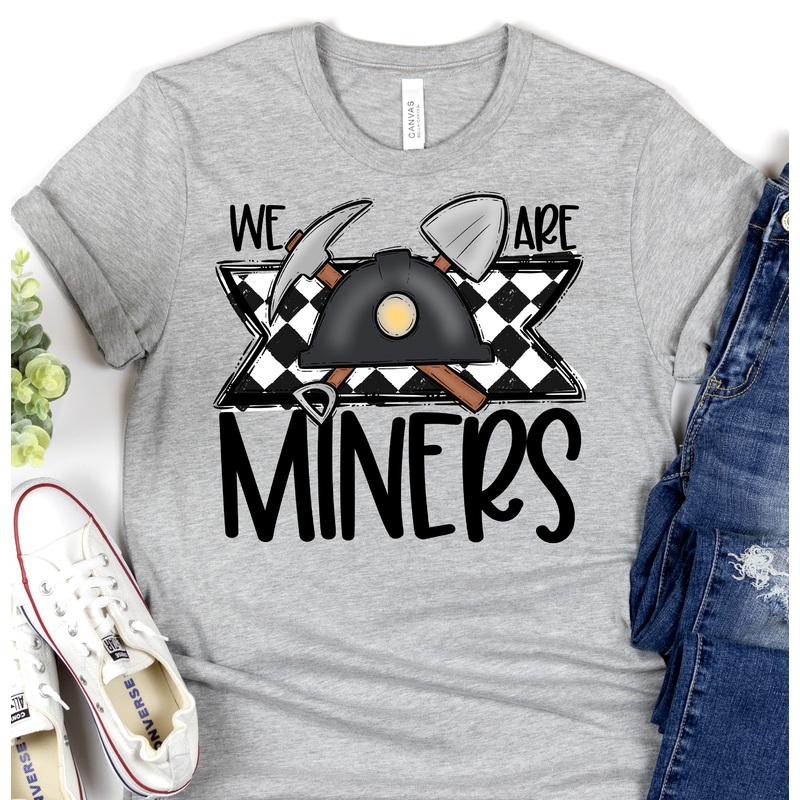 WE ARE MINERS|Pocket 3.5″-4″|Infant|Toddler|Youth 8.5|Adult 11″|Adult 12″