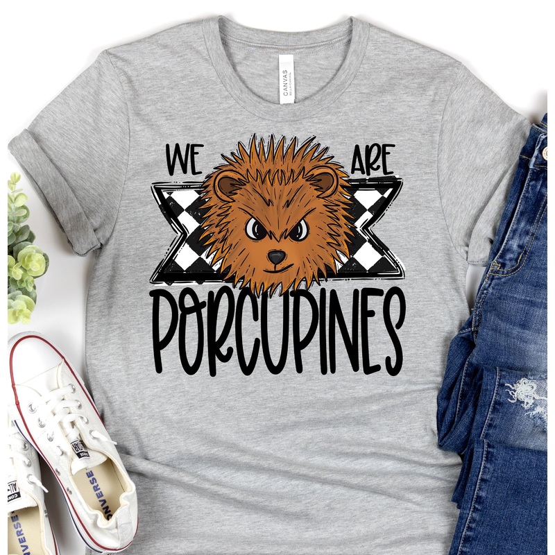 WE ARE PORCUPINES|Pocket 3.5″-4″|Infant|Toddler|Youth 8.5|Adult 11″|Adult 12″