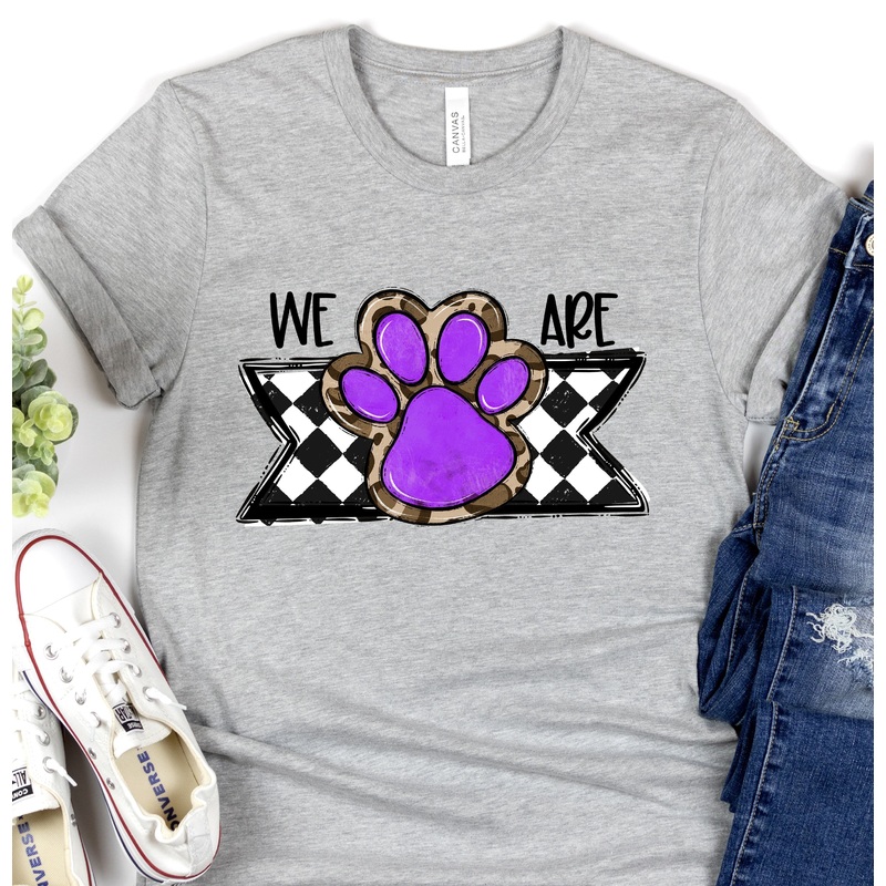 WE ARE PURPLE PAW BLANK|Pocket 3.5″-4″|Infant|Toddler|Youth 8.5|Adult 11″|Adult 12″