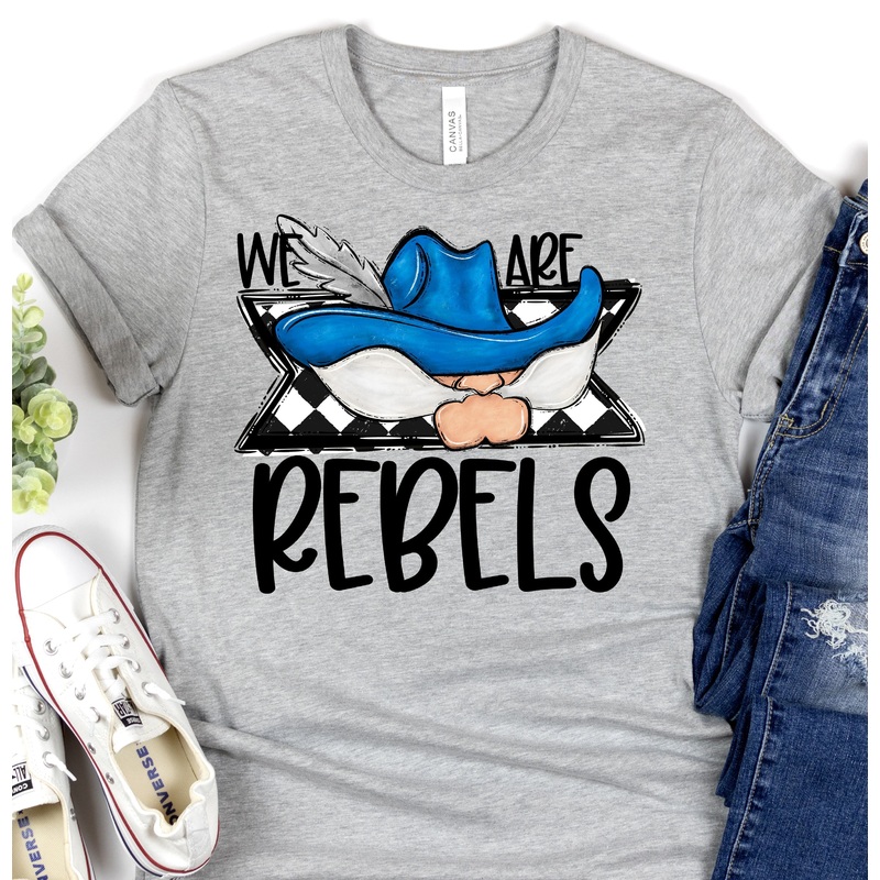 WE ARE REBELS BLUE|Pocket 3.5″-4″|Infant|Toddler|Youth 8.5|Adult 11″|Adult 12″