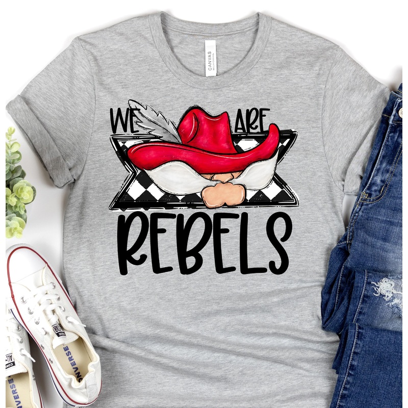 WE ARE REBELS RED|Pocket 3.5″-4″|Infant|Toddler|Youth 8.5|Adult 11″|Adult 12″