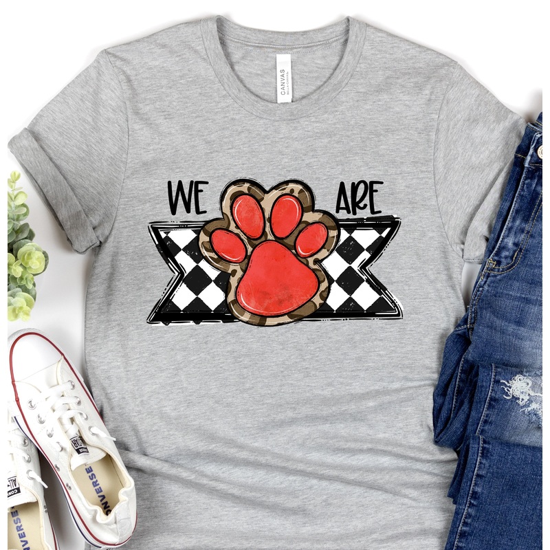 WE ARE RED PAW BLANK|Pocket 3.5″-4″|Infant|Toddler|Youth 8.5|Adult 11″|Adult 12″