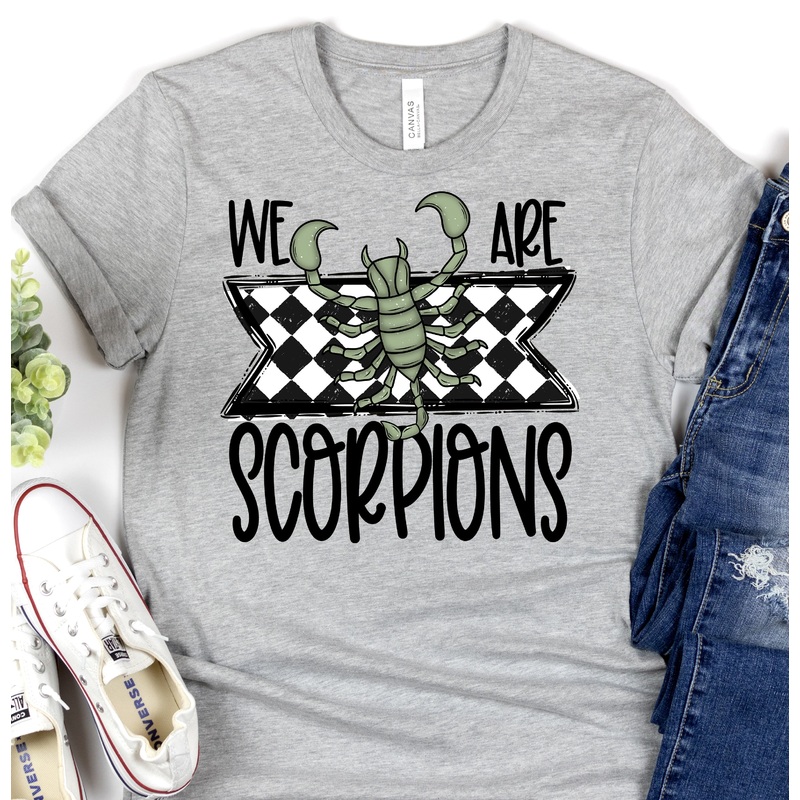 WE ARE SCORPIONS|Pocket 3.5″-4″|Infant|Toddler|Youth 8.5|Adult 11″|Adult 12″