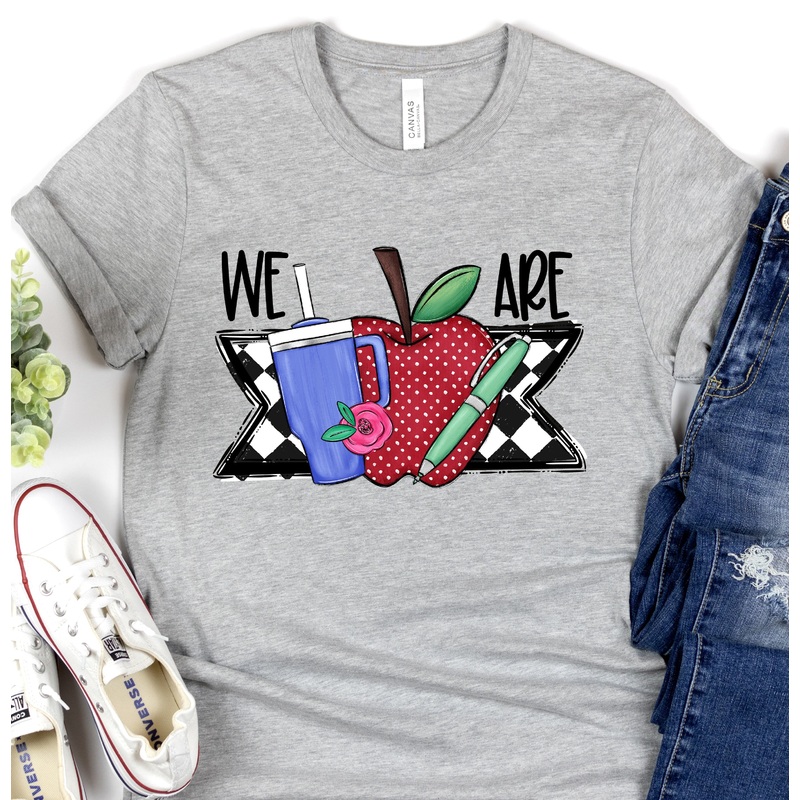 WE ARE TEACHER BLANK|Pocket 3.5″-4″|Infant|Toddler|Youth 8.5|Adult 11″|Adult 12″