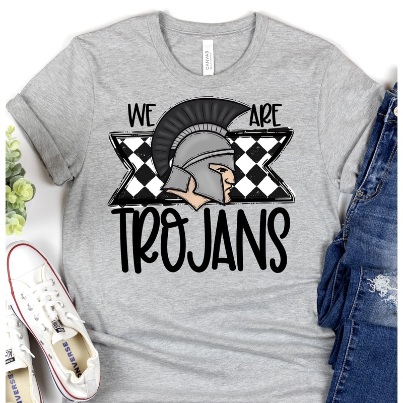 WE ARE TROJANS|Pocket 3.5″-4″|Infant|Toddler|Youth 8.5|Adult 11″|Adult 12″