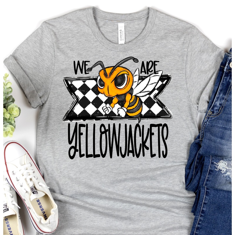 WE ARE YELLOWJACKETS|Pocket 3.5″-4″|Infant|Toddler|Youth 8.5|Adult 11″|Adult 12″