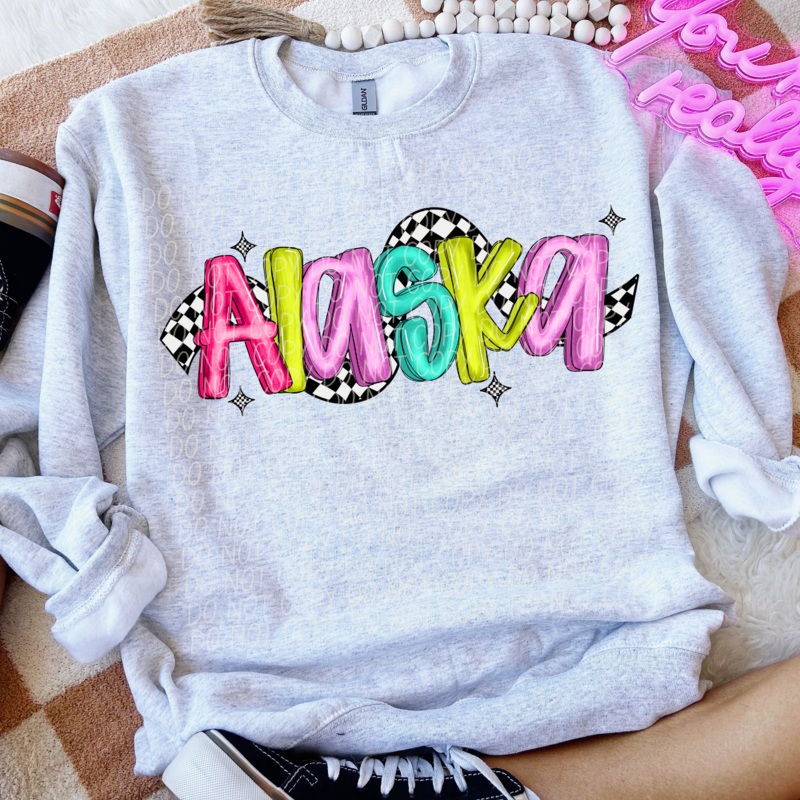 ALASKA BRIGHT CHECKERED|Pocket|Infant|Toddler|Youth|Adult 11″|Adult 12″