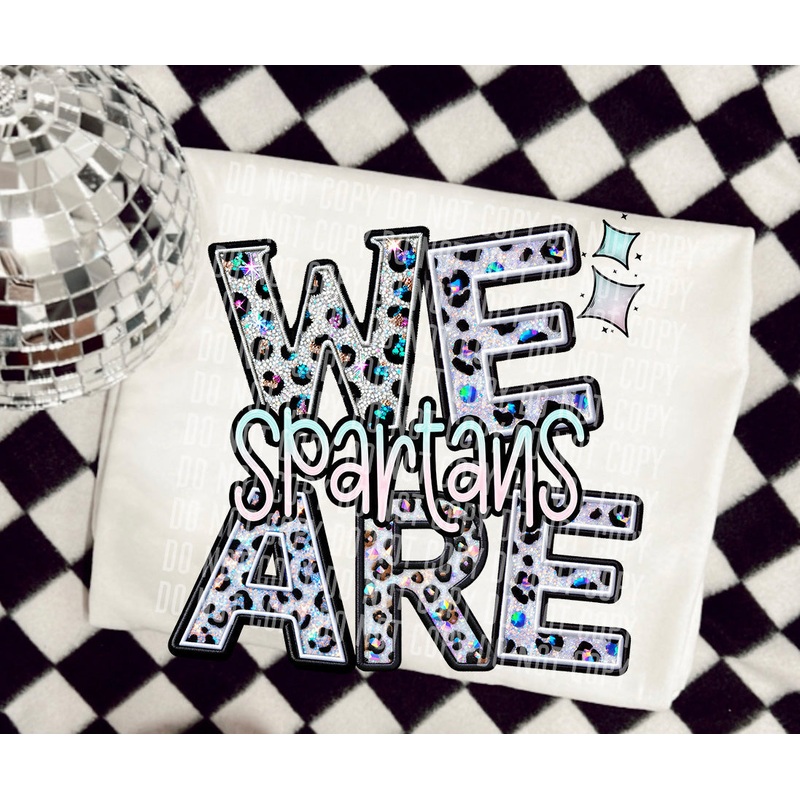 SPARTANS WE ARE LEOPARD MASCOTS