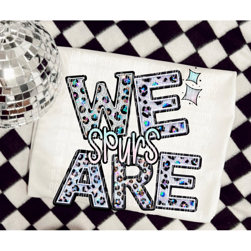 SPURS WE ARE LEOPARD MASCOTS|Pocket 3.5″-4″|Infant|Toddler|Youth 8.5|Adult 11″|Adult 12″