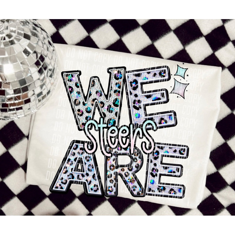 STEERS WE ARE LEOPARD MASCOTS|Pocket 3.5″-4″|Infant|Toddler|Youth 8.5|Adult 11″|Adult 12″