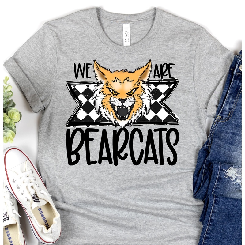 WE ARE BEARCATS|Pocket 3.5″-4″|Infant|Toddler|Youth 8.5|Adult 11″|Adult 12″