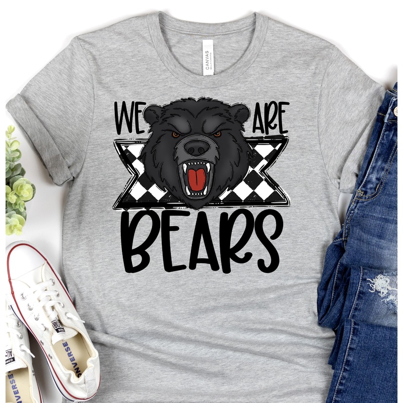 WE ARE BEARS BLACK BEAR|Pocket 3.5″-4″|Infant|Toddler|Youth 8.5|Adult 11″|Adult 12″