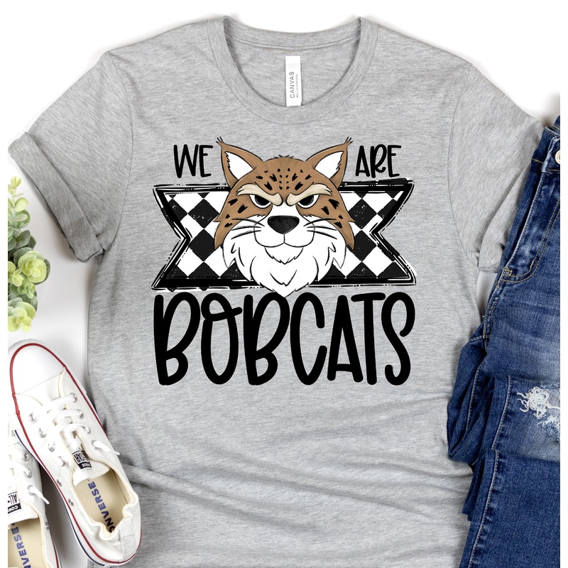 WE ARE  BOBCATS|Pocket 3.5″-4″|Infant|Toddler|Youth 8.5|Adult 11″|Adult 12″