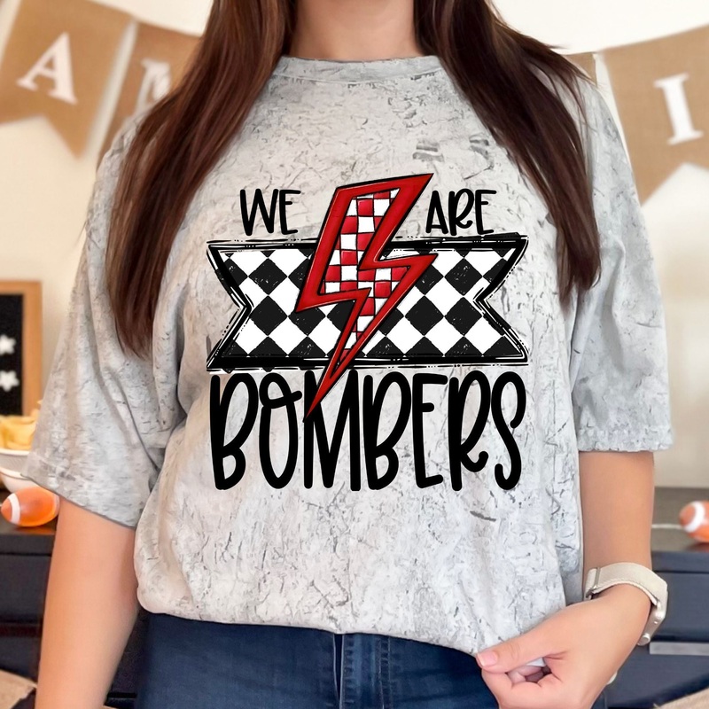 WE ARE BOMBERS|Pocket 3.5″-4″|Infant|Toddler|Youth 8.5|Adult 11″|Adult 12″