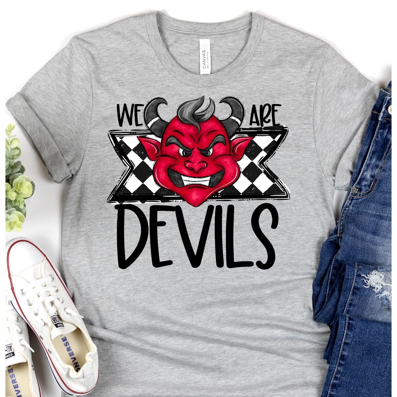 WE ARE DEVILS|Pocket 3.5″-4″|Infant|Toddler|Youth 8.5|Adult 11″|Adult 12″
