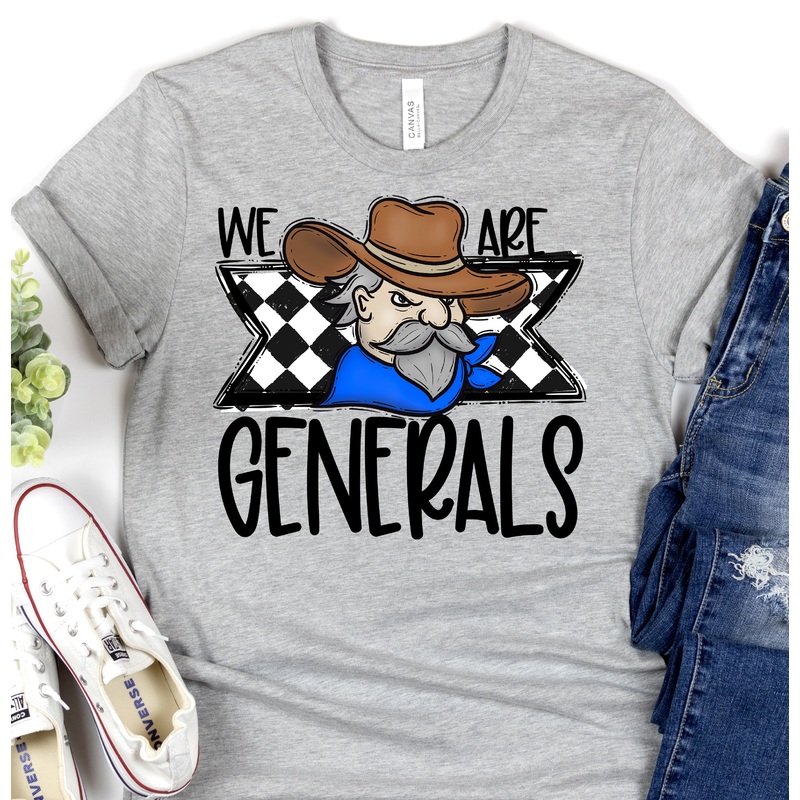 WE ARE GENERALS BLUE|Pocket 3.5″-4″|Infant|Toddler|Youth 8.5|Adult 11″|Adult 12″