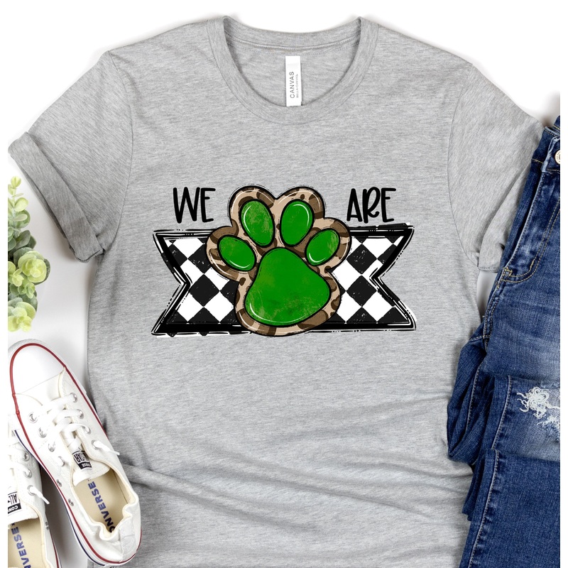 WE ARE GREEN PAW BLANK|Pocket 3.5″-4″|Infant|Toddler|Youth 8.5|Adult 11″|Adult 12″
