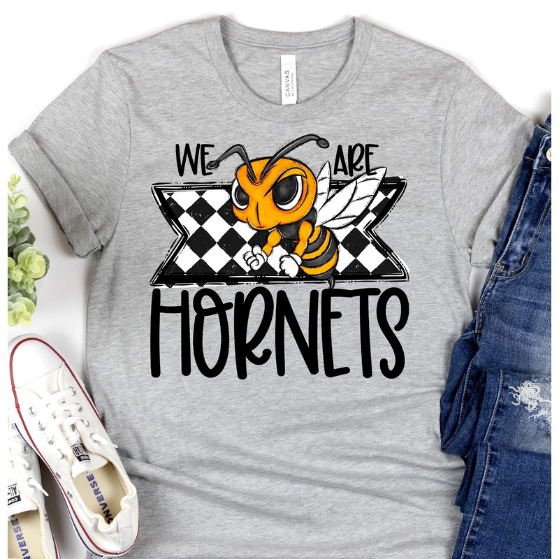 WE ARE HORNETS|Pocket 3.5″-4″|Infant|Toddler|Youth 8.5|Adult 11″|Adult 12″