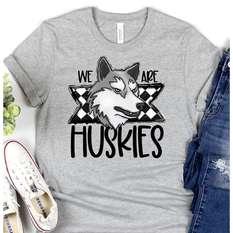 WE ARE HUSKIES|Pocket 3.5″-4″|Infant|Toddler|Youth 8.5|Adult 11″|Adult 12″