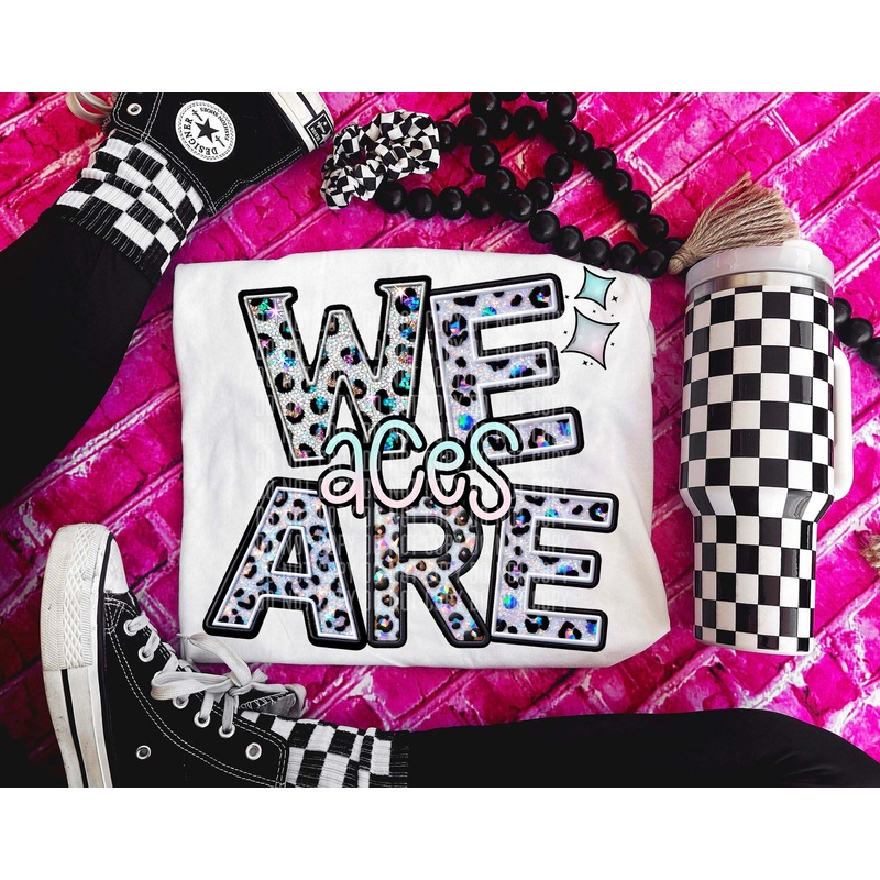 ACES WE ARE LEOPARD MASCOTS|Pocket 3.5″-4″|Infant|Toddler|Youth 8.5|Adult 11″|Adult 12″