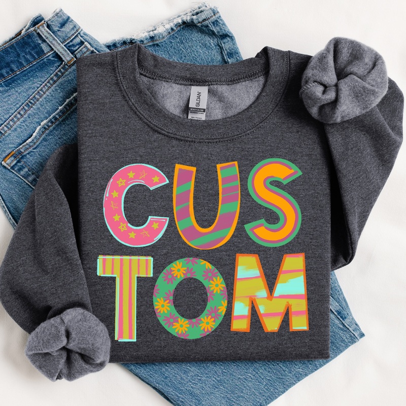 CUSTOM PATTERN PLAY|Infant|Toddler|Youth 8.5|Adult 11″|Adult 12″