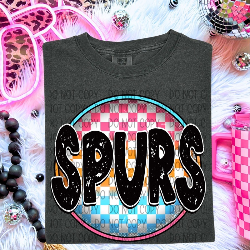 SPURS NEON CIRCLE MASCOTS|Toddler|Youth 8.5|Adult 11″|Adult 12″