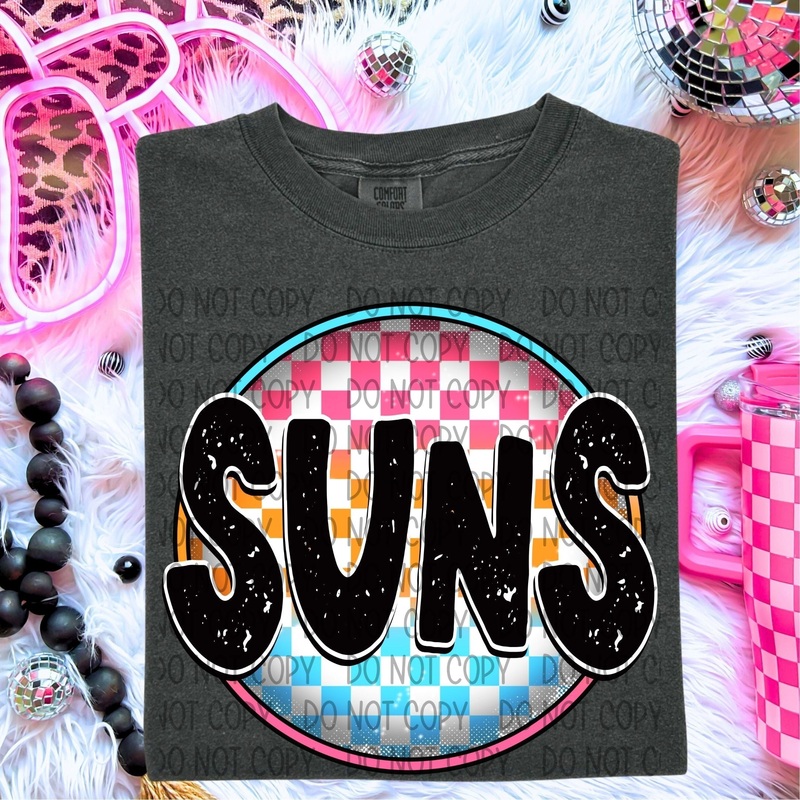 SUNS NEON CIRCLE MASCOTS|Toddler|Youth 8.5|Adult 11″|Adult 12″